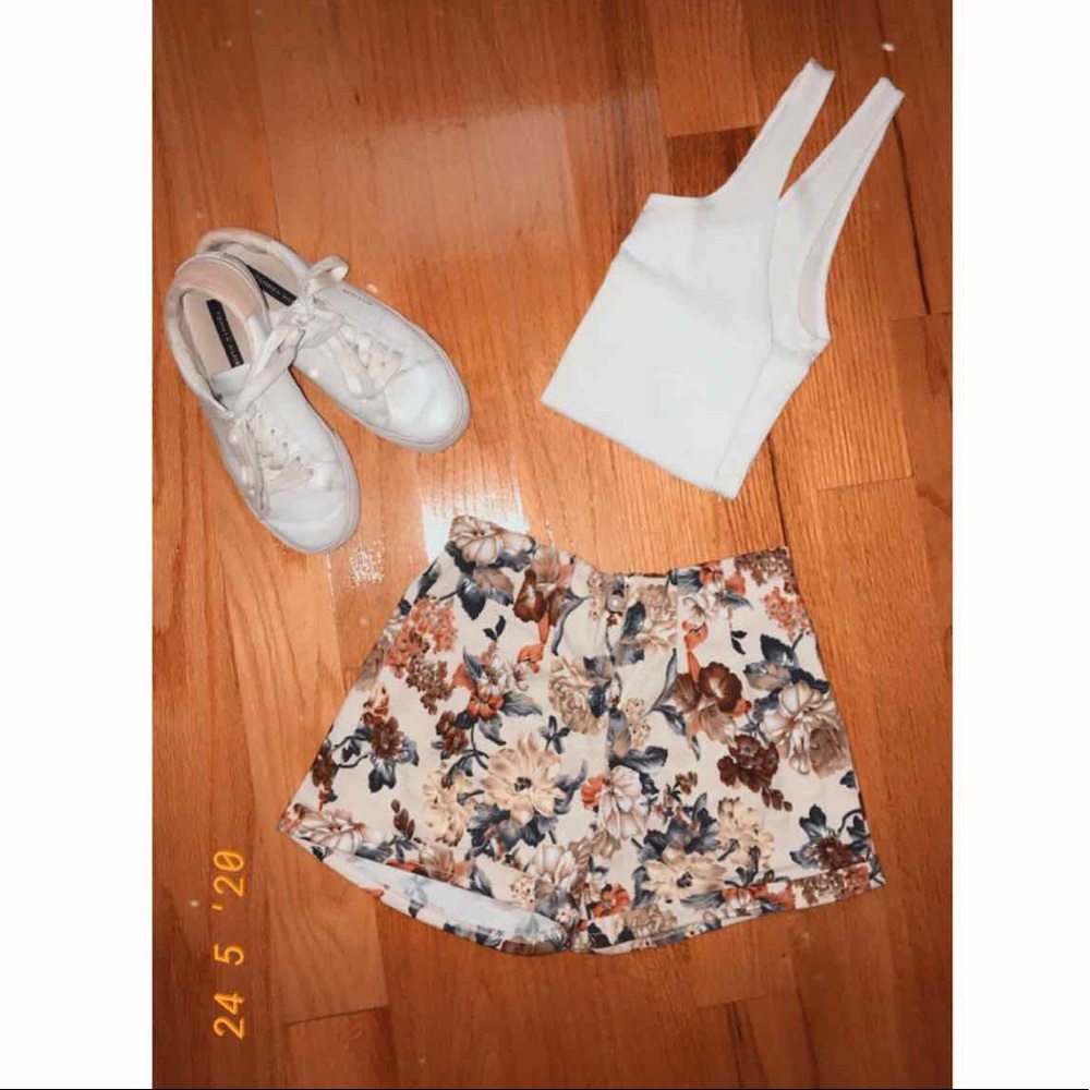 Floral Patterned Shorts